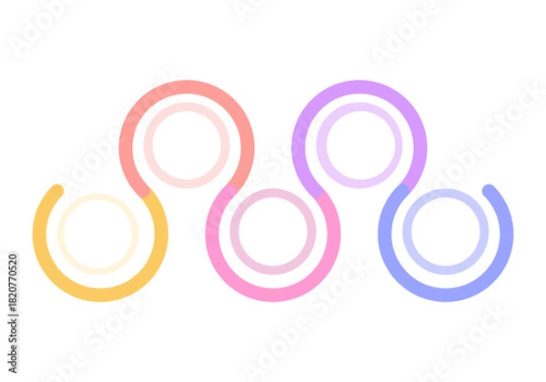 Obraz Infographics template for presentation. Vector illustration.