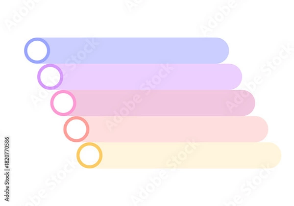 Obraz Infographics template for presentation. Vector illustration.