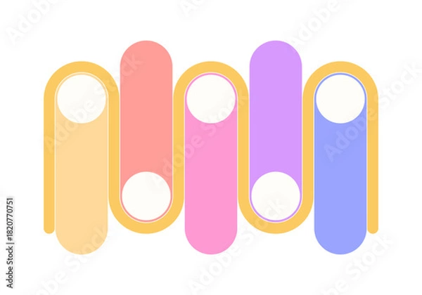 Obraz Infographics template for presentation. Vector illustration.