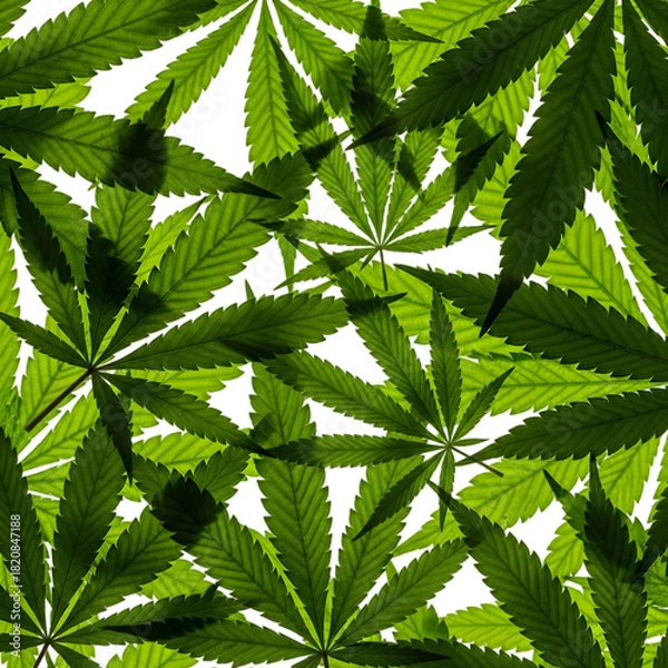 Fototapeta "Cannabis Leaf Pattern"