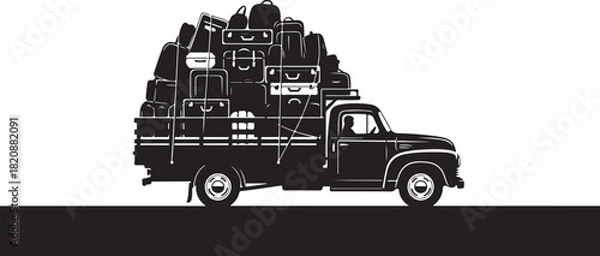 Obraz Elegant Black Silhouette Vector Set