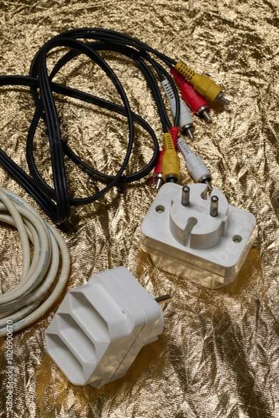 Fototapeta electrical and electronic components