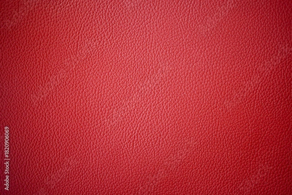 Obraz Vibrant red leather textured background