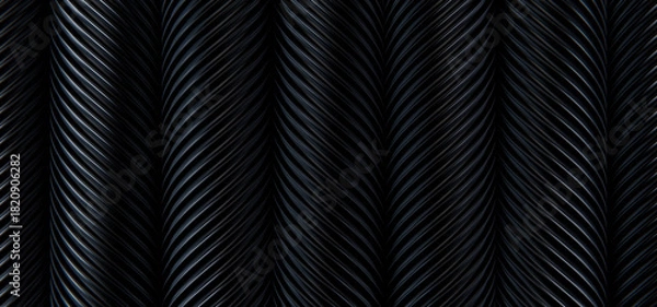 Fototapeta  3D Abstract Technology Background with Black Helios Gears