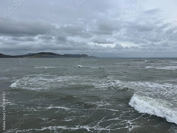 Obraz storm over the sea