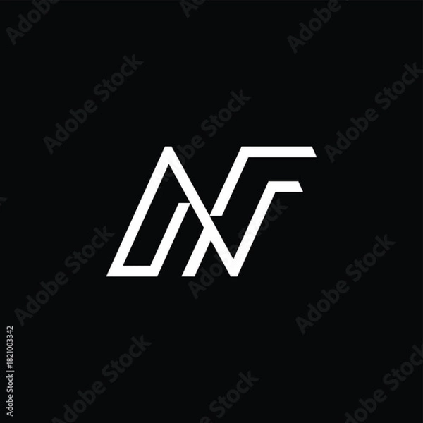 Obraz Abstract Letter N Logo