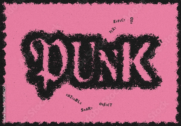 Obraz Bold Messy Grunge Text Effect