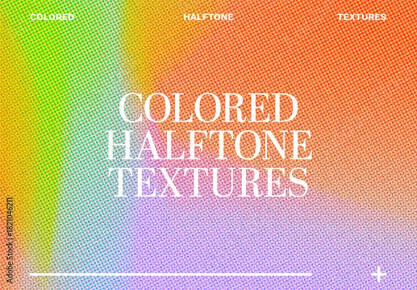 Obraz Fresh Colored Halftone Textures