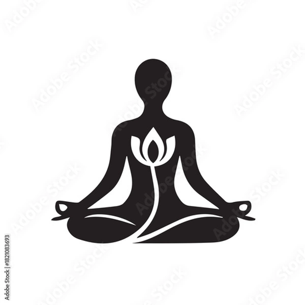Obraz A person is doing yoga or meditating
