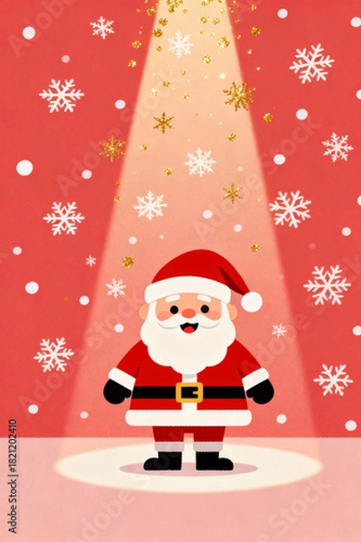 Obraz santa claus with a bag of gifts