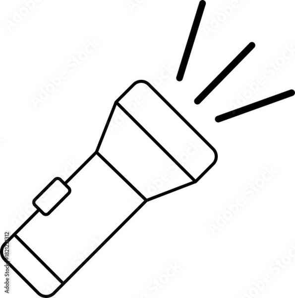 Fototapeta Flashlight Icon Vector Design 
