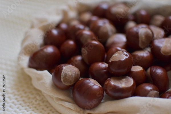 Obraz chestnuts on a table