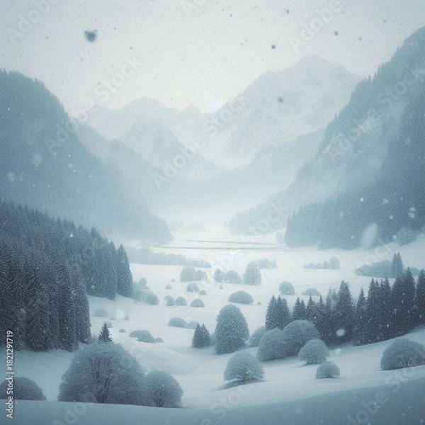 Obraz winter in the mountains