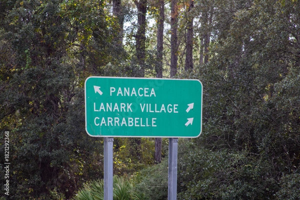 Obraz Panacea, Florida road sign 