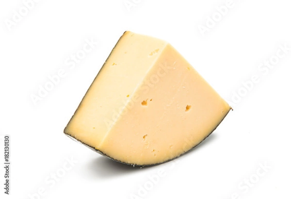 Fototapeta piece of dutch cheese isolated