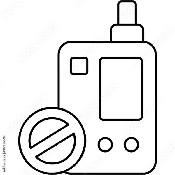 Fototapeta No Vaping Icon