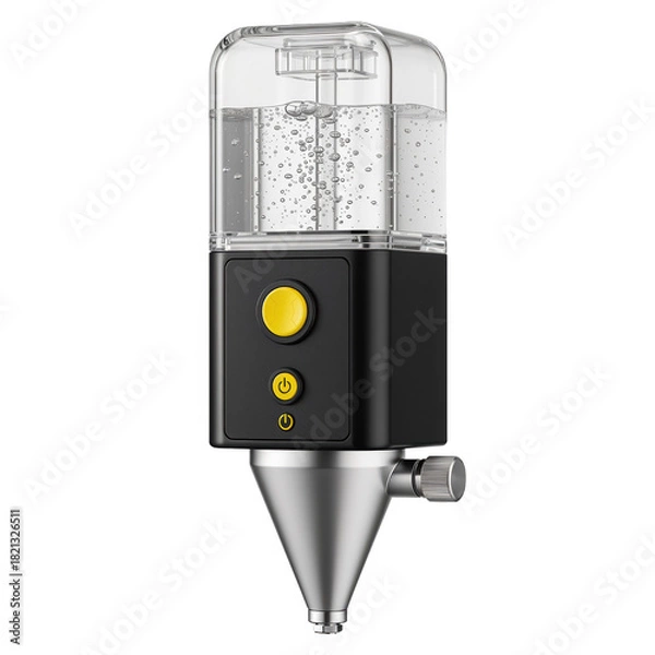 Fototapeta Portable Air Compressor with Water Filter and Control Button