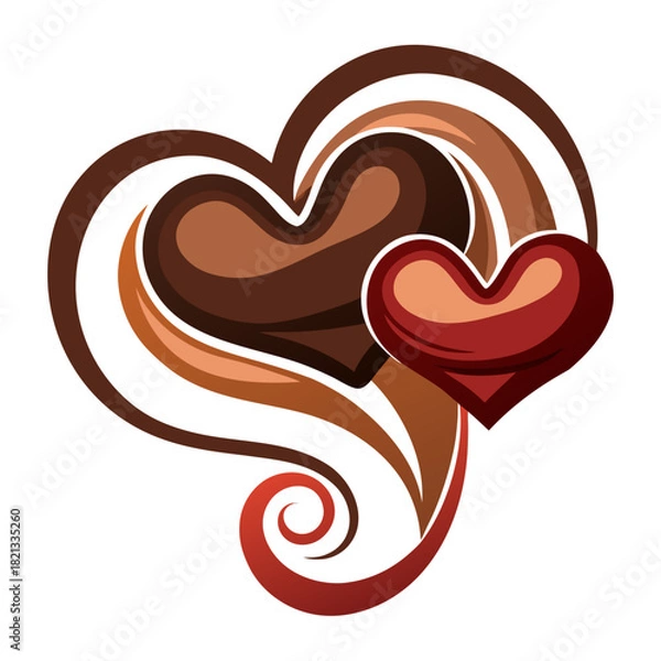 Obraz heart shaped chocolate