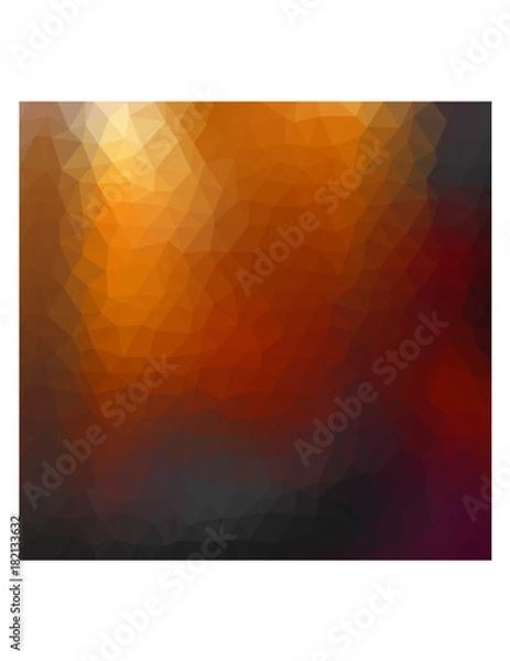 Fototapeta Multicolor red and yellow triangles.