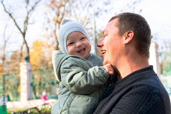 Obraz Joyful Father and Baby Moment