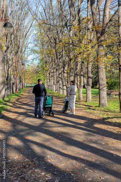 Obraz Autumn Family Stroll.