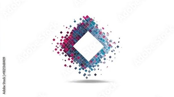 Fototapeta Abstract Square Logo with Colorful, and Modern Design.