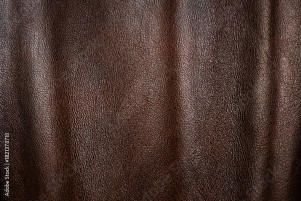 Obraz Brown Textured Leather Surface Folds