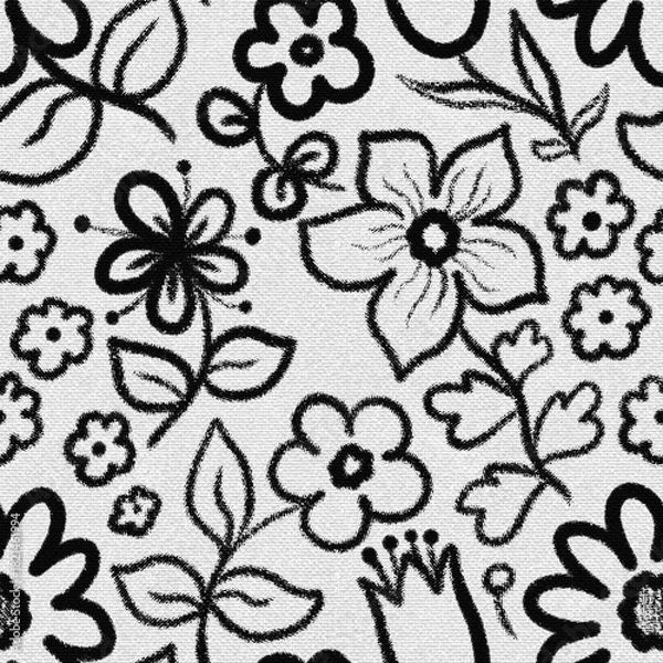 Fototapeta seamless floral pattern