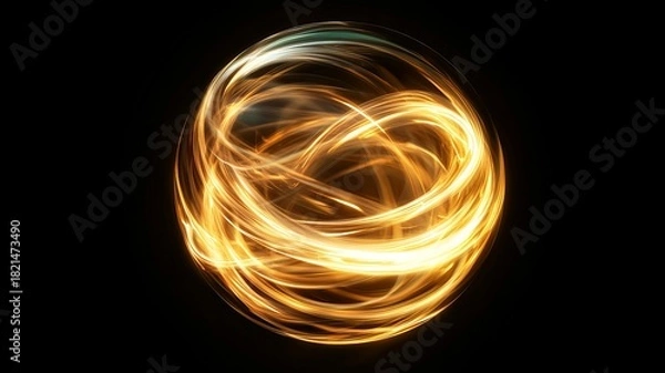 Fototapeta Enchanting magic circles with glowing sphere and intricate patterns for fantasy design