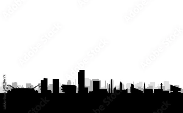 Obraz manchester city skyline and landmarks