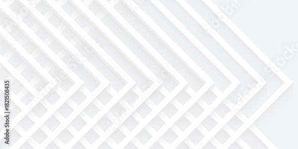 Fototapeta White silver soft geometric universal background for business presentation. Abstract elegant pattern. Frame borders. Minimalist empty lined blank BG.eps 10