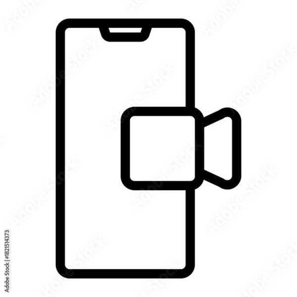 Obraz video call line icon