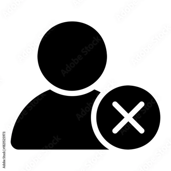 Obraz remove user glyph icon