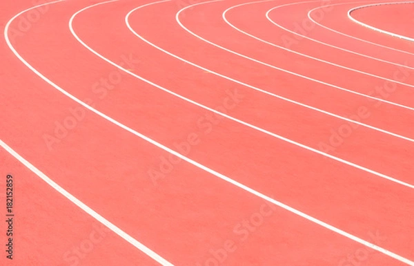 Fototapeta Red running racetrack