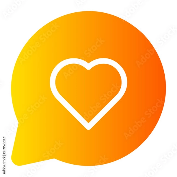 Obraz chat gradient icon