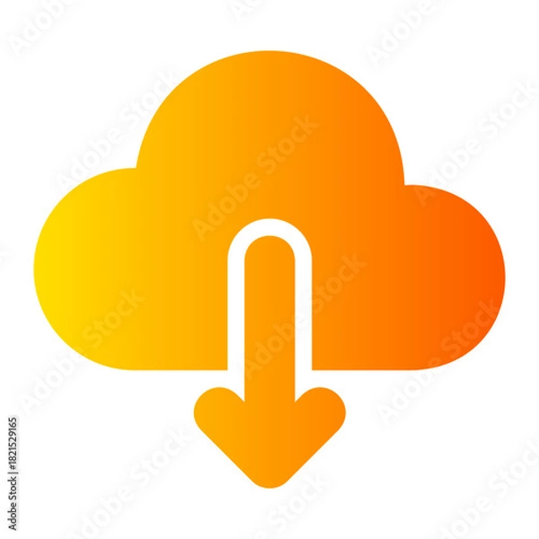 Obraz download gradient icon