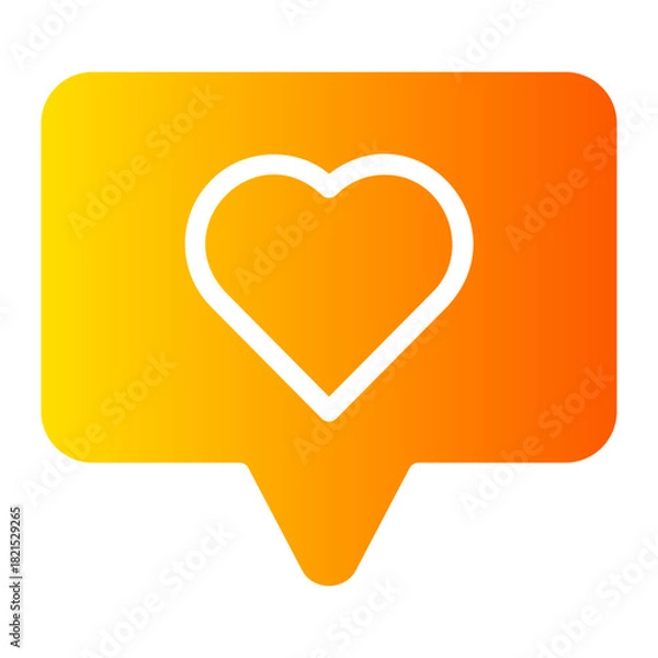 Obraz like gradient icon