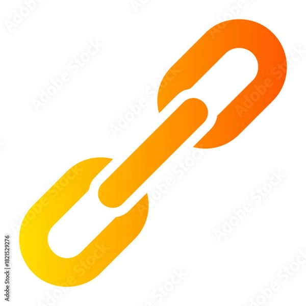 Obraz link gradient icon