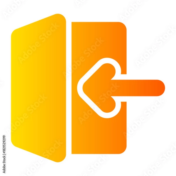 Obraz log in gradient icon