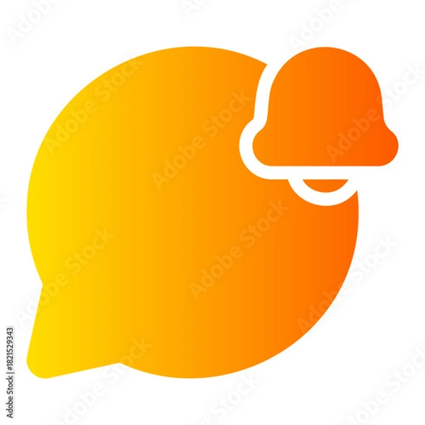 Obraz notification gradient icon