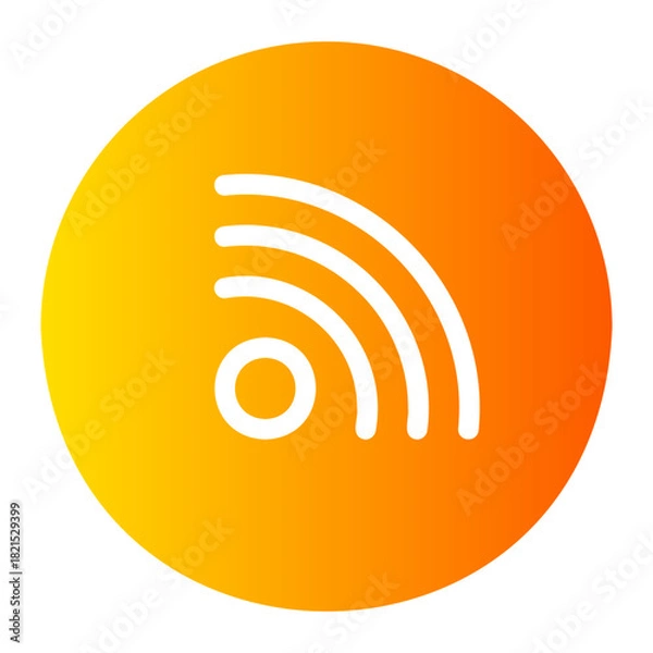 Obraz rss gradient icon
