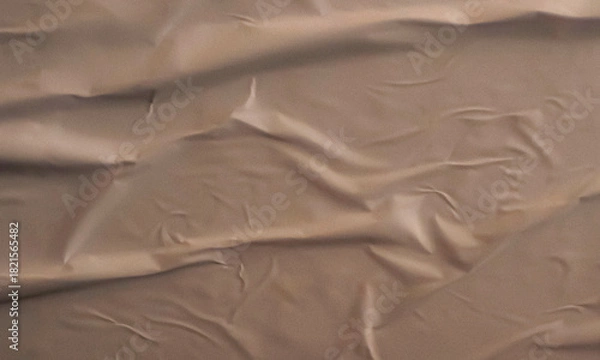 Obraz Folded white paper texture backdrop, crumpled poster surface, empty background for text or graphics