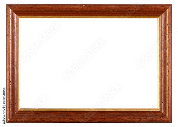 Fototapeta Antique frame isolated on white background