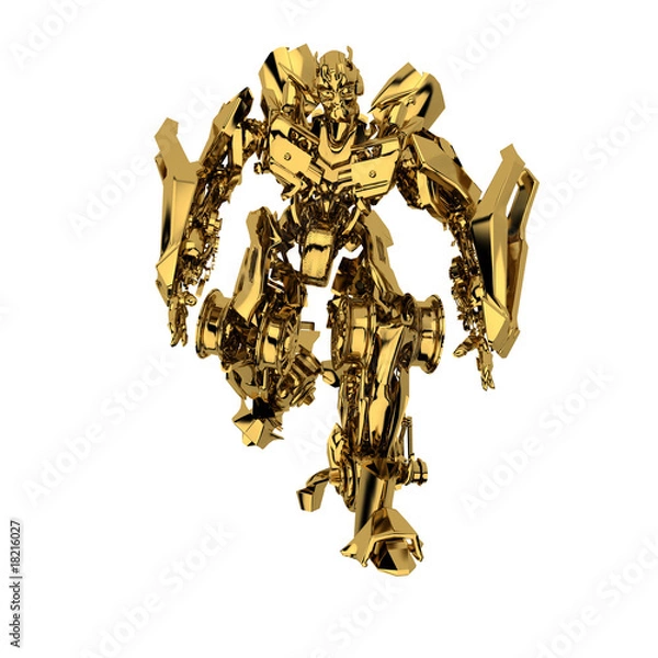 Obraz Golden robot