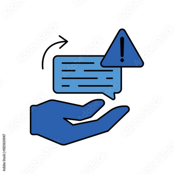 Fototapeta Crisis Response icon outline editable stroke line drawing eps.