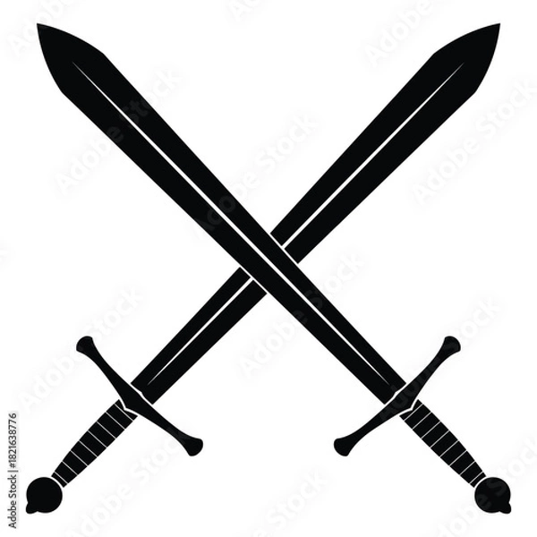 Obraz two crossed swords