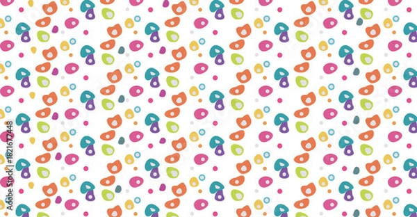 Fototapeta Dense Multicolor Micro Dot Pattern Background