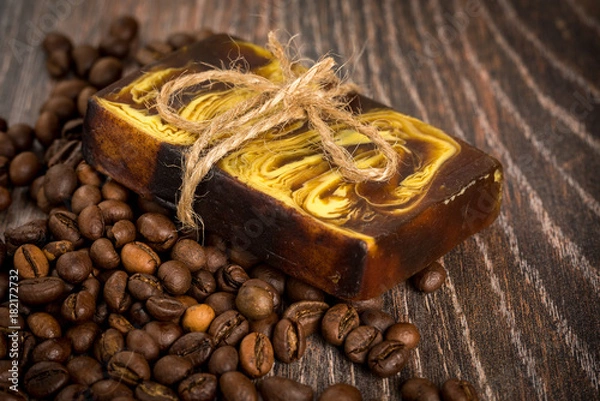 Fototapeta hand made bath soap