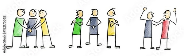 Fototapeta strichmaennchen2511c