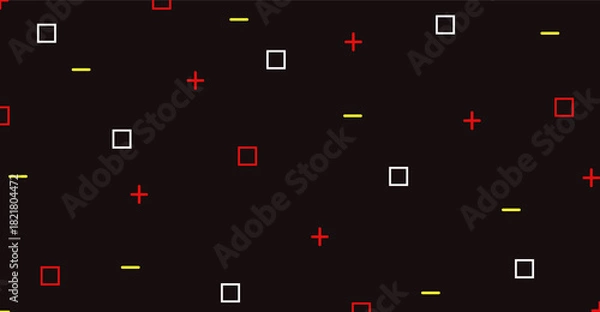 Fototapeta Dark Background with Abstract Mathematical Symbol Pattern